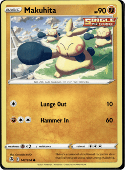 2021 Makuhita #142 Fusion Strike