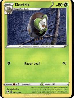 2020 Dartrix #12 Darkness Ablaze