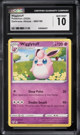 2020 Pokemon Darkness Ablaze Wigglytuff #068 CGC 10 GEM MINT