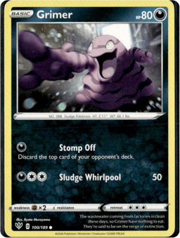 2020 Grimer #100 Darkness Ablaze