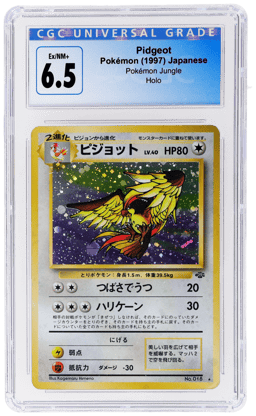 1997 Pokemon Jungle Japanese Holo Pidgeot #018 CGC 6.5