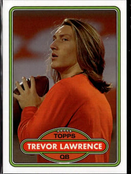 2021 Trevor Lawrence #20 1980 Topps Football