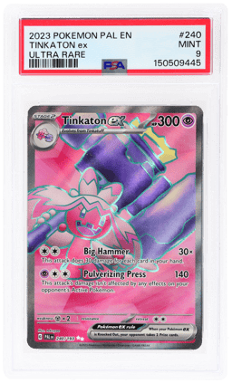 2023 Pokemon Scarlet and Violet Paldea Evolved Ultra Rare Tinkaton Ex #240 PSA 9