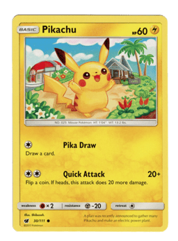 2017 Pikachu #30 Crimson Invasion
