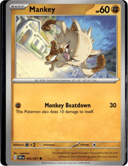 2024 Mankey #45 Paldean Fates