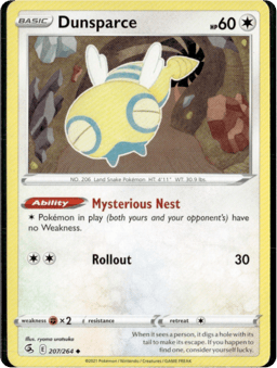 2021 Dunsparce #207 Fusion Strike