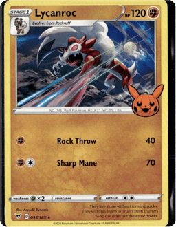 2020 Lycanroc #095/185 Miscellaneous Cards & Products