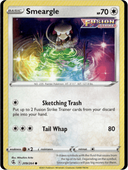 2021 Smeargle #209 Fusion Strike