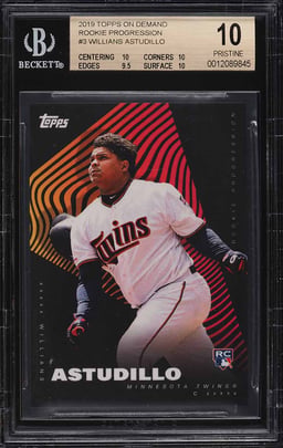 2019 Topps on Demand Progression Willians Astudillo ROOKIE RC #3 BGS 10 PRISTINE