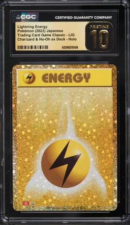 2023 Pokemon Japanese SV TCG Classic Ex Deck Holo Lightning Energy CGC 10 PRISTINE