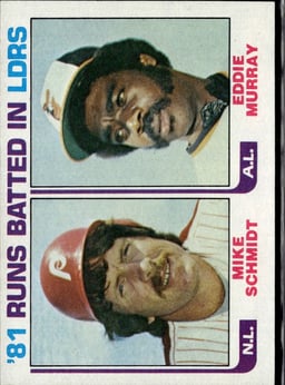 1982 Eddie Murray #163 1981 Leaders