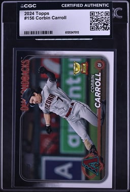 2024 Topps Corbin Carroll #156 CGC AUTH