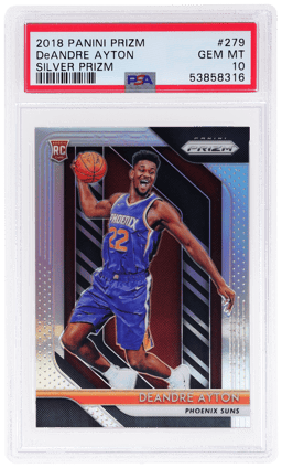 2018 Panini Prizm Silver Prizm DeAndre Ayton #279 PSA 10