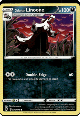2020 Galarian Linoone #36 Champion's Path