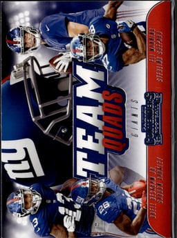 2018 Eli Manning #TQ-8 Contenders Team Quads
