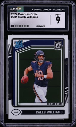 2024 Donruss Optic Caleb Williams ROOKIE #201 CGC 9 MINT