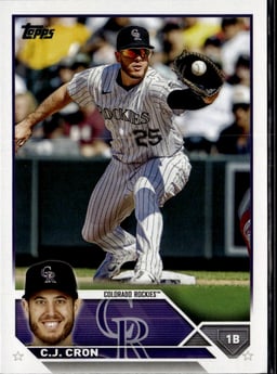 2023 C. J. Cron #63 Topps