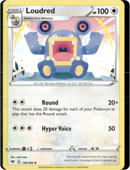 2020 Loudred #136 Vivid Voltage