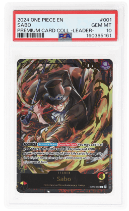 2024 One Piece Promo Premium Collection Leader Sabo #ST13001 PSA 10