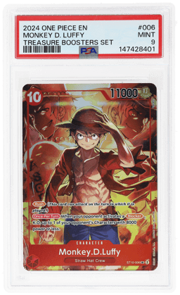 2024 One Piece Promo Treasure Booster Set Monkey D. Luffy #ST10006 PSA 9