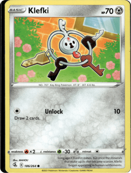 2021 Klefki #186 Fusion Strike