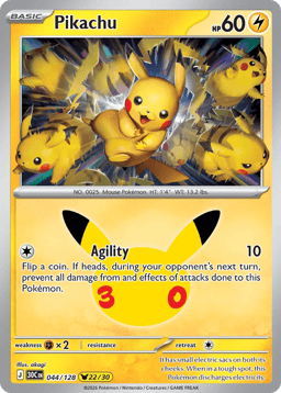 2026 Pikachu #44 30th Celebration