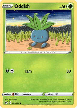 2022 Oddish #1 Lost Origin