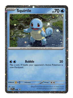 2023 Squirtle #48 Scarlet & Violet Black Star Promos