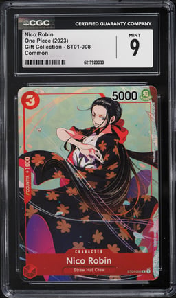 2023 One Piece Gift Collection Alt Art Nico Robin #ST01-008 CGC 9 MINT