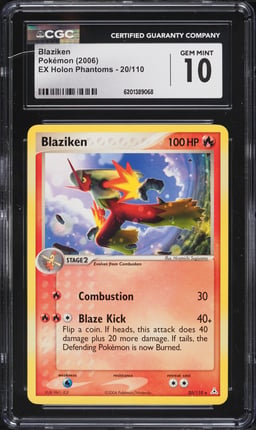 2006 Pokemon EX Holon Phantoms Blaziken #20 CGC 10 GEM MINT
