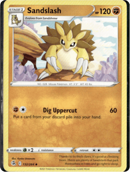 2021 Sandslash #132 Fusion Strike