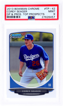 2013 Bowman Draft Picks and Prospects Chrome Top Prospects Corey Seager #TP42 PSA 9