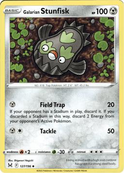 2022 Galarian Stunfisk #127 Lost Origin