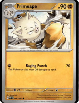2024 Primeape #46 Paldean Fates