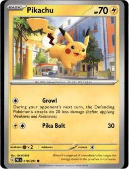 2024 Pikachu #18 Paldean Fates