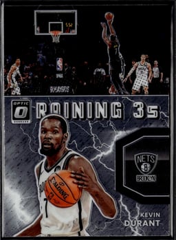 2021 Kevin Durant #10 Donruss Optic Raining 3s