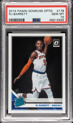 2019 Donruss Optic RJ Barrett #178 PSA 10