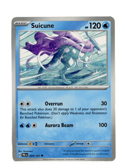 2025 Suicune #24 Prismatic Evolutions