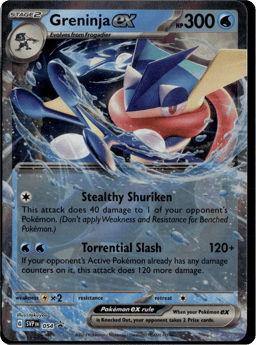2023 Greninja ex #54 Scarlet & Violet Black Star Promos