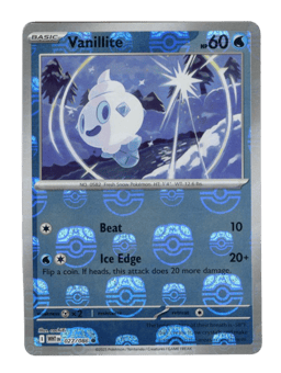 2025 Vanillite  (Master Ball) #027 White Flare