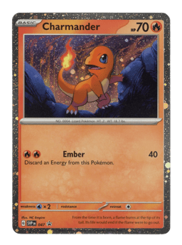 2023 Charmander #47 Scarlet & Violet Black Star Promos