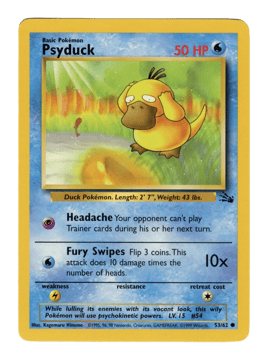 1999 Psyduck #53 Fossil Unlimited