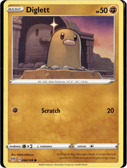 2020 Diglett #84 Darkness Ablaze