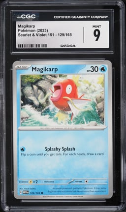 2023 Pokemon Scarlet & Violet 151 Magikarp #129 CGC 9 MINT