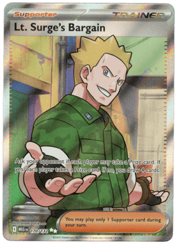 2025 Lt. Surge's Bargain #170 Mega Evolution