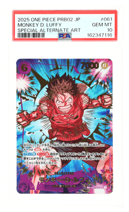 2025 One Piece the Best Premium Booster Volume 2 Japanese Special Alternate Art Monkey D. Luffy #EB02061 PSA 10
