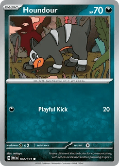 2025 Houndour #62 Prismatic Evolutions
