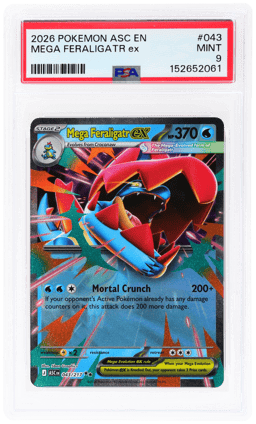 2026 Pokemon Mega Evolution Ascended Heroes Mega Feraligatr Ex #043 PSA 9