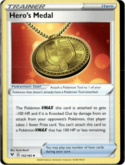 2020 Hero's Medal #152 Vivid Voltage