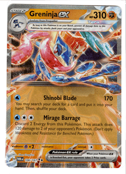 2024 Greninja ex #106 Twilight Masquerade